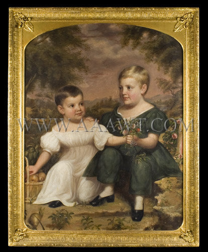 Portrait of Two Boys
Providence, Rhode Island
Circa 1836, entire view